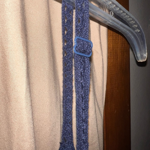 Braided sleeveless tank top. Super Soft Torrid Knits with embroidery. - Picture 3 of 5